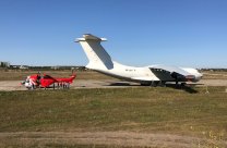 Super Puma und IL-76 in Moldawien